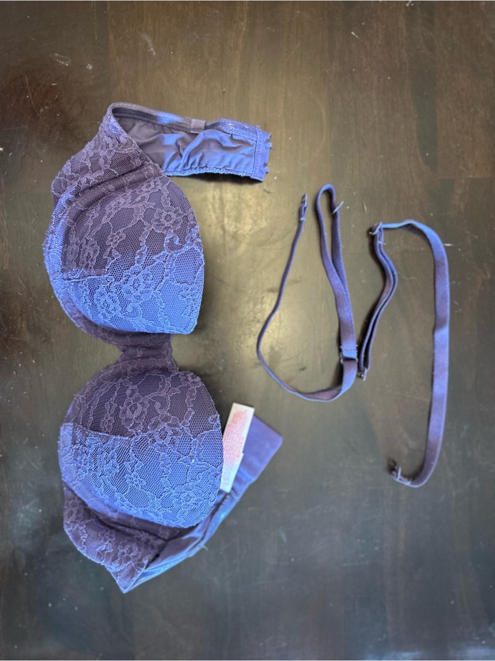 Victoria's Secret Purple Lace Convertible Bra